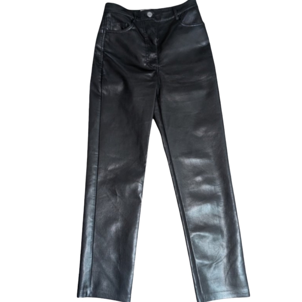 Wilfred Melina Leather Pants Black 0 - Picture 4 of 9